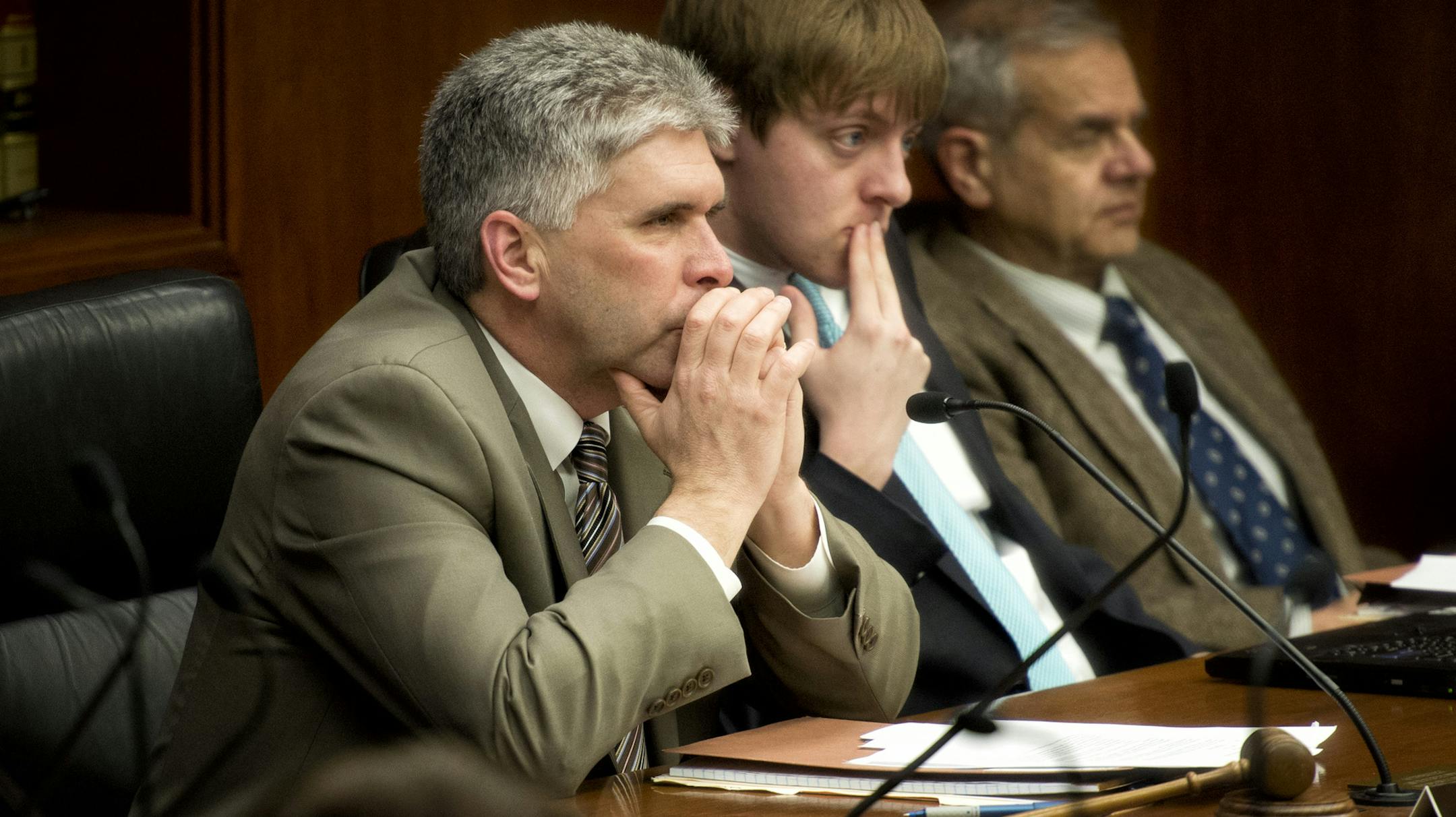 Rep. Joe Atkins, chair of the House Commerce and Consumer Protection Finance and Policy committee questioned Al Lund, executive director, Allied Charities of Minnesota on how to improve results of electronic pull-tabs. Tuesday, April 16, 2013 ] GLEN STUBBE * gstubbe@startribune.com