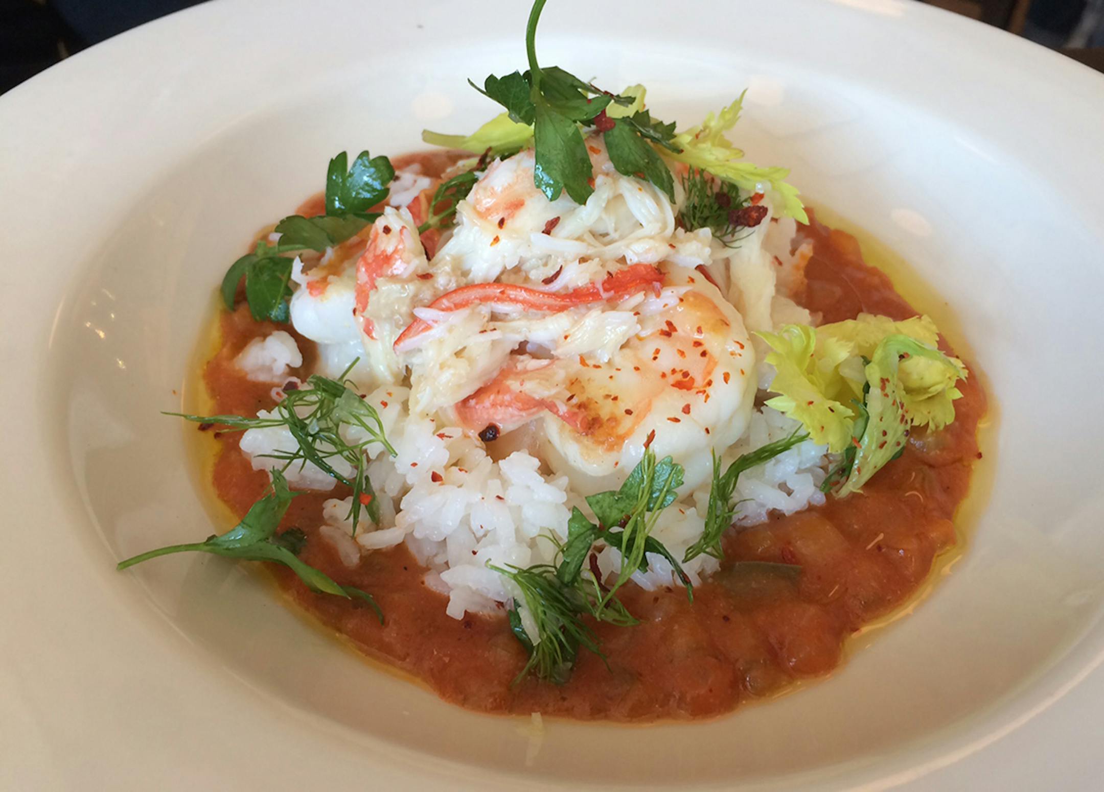 Rick Nelson, Star Tribune shrimp etouffee from Burch.