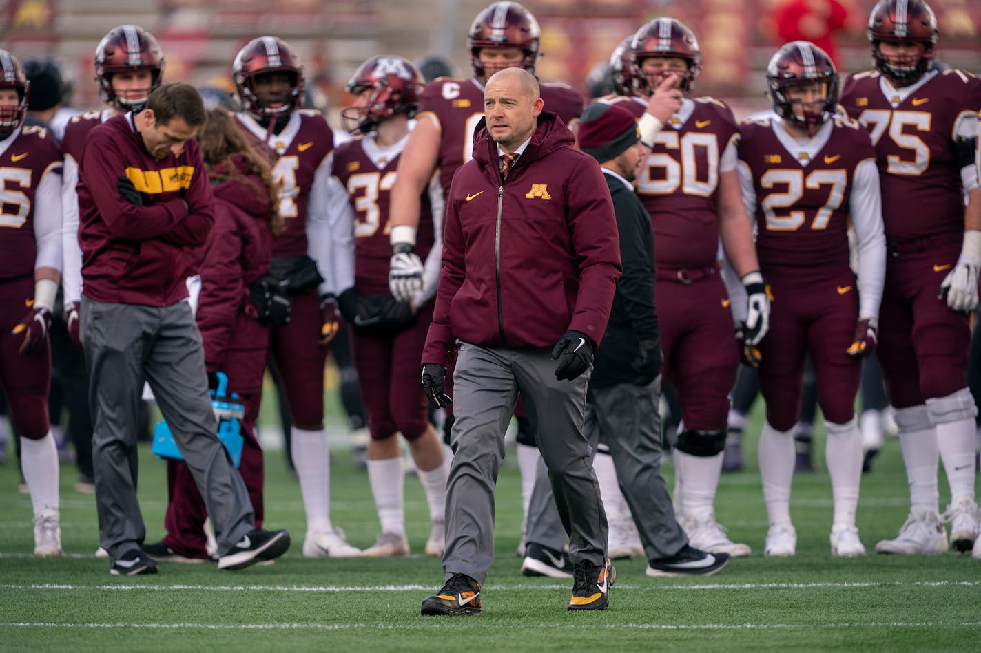 Gophers football coach P.J. Fleck moved sophomore tackle Sam Schlueter to tight end against Northwestern on Saturday. "It gives us the ability to get him on the field, gives us another body,'' Fleck said of the 6-6, 305-pounder. "Our tight ends are really young. Our tight ends have to be in the weight room.''