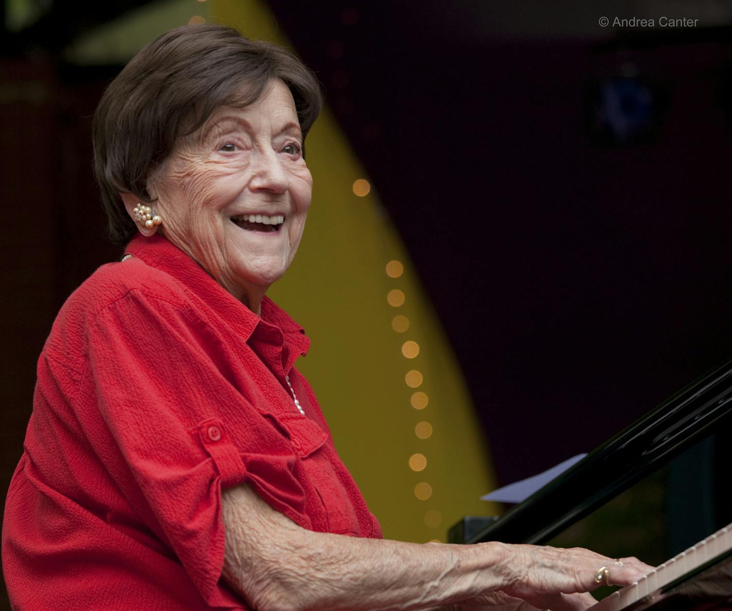 Jeanne Arland Peterson, seen here performing at the Twin Cities Jazz Festival, died Sunday at age 91.