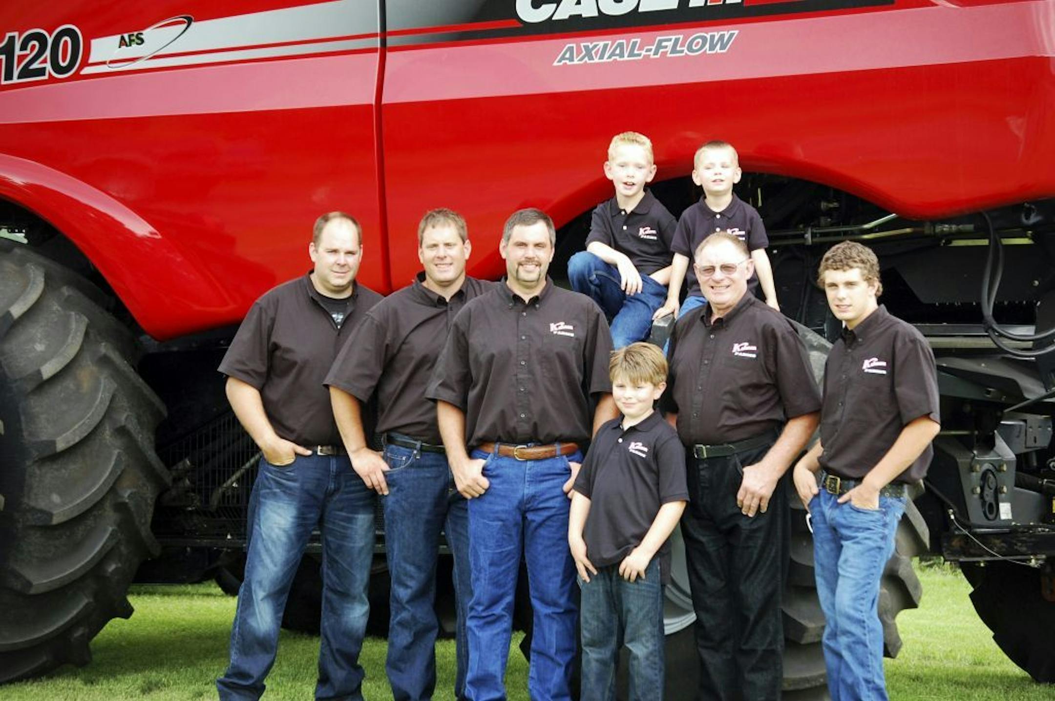 Paul Bacon, Jeff Kohnen, Matt Kohnen, Jared Kohnen, Jonah Kohnen, Lucas Bacon, Ron Kohnen, Willie Kohnen