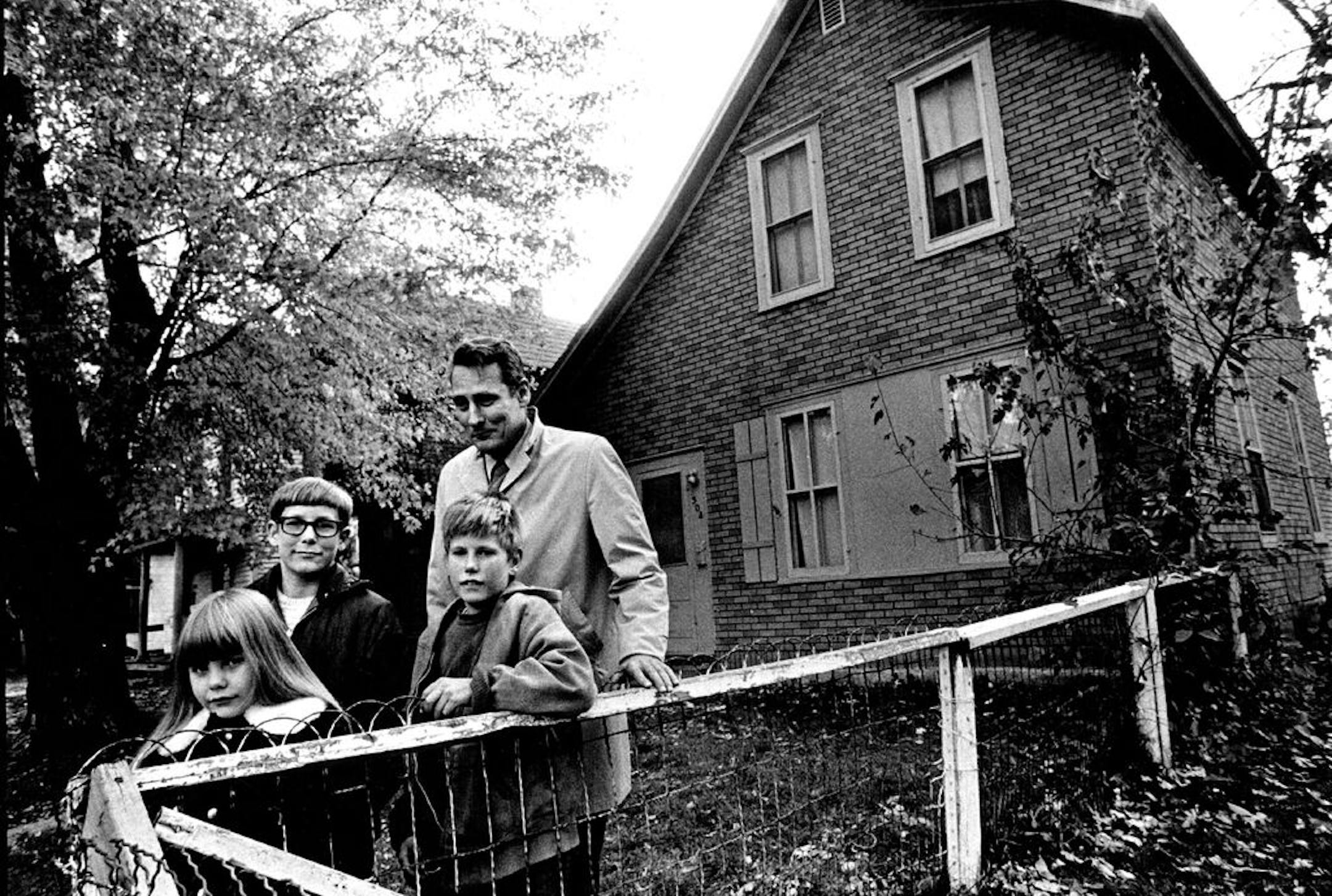 November 19, 1972 Richard Ness, shown with three of his five children, scoffed at the thought of preserving his home at 2304 24th Av. S. After 13 years of do-it-yourself renovation, he said, "Any more repair is money down the drain." Richard Olsenius, Minneapolis Star Tribune; Minneapolis Sunday Tribune