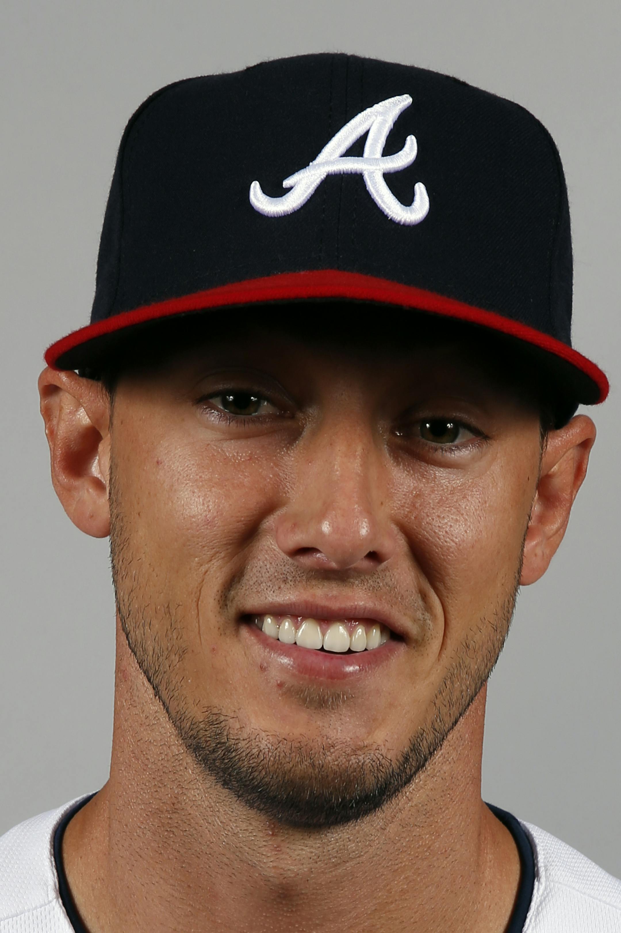 This is a 2014 photo of center fielder Jordan Schafer of the Atlanta Braves baseball team. This image reflects the Braves active roster as of, Monday, Feb. 24, 2014, when this image was taken. (AP Photo/Alex Brandon) ORG XMIT: FLAB10