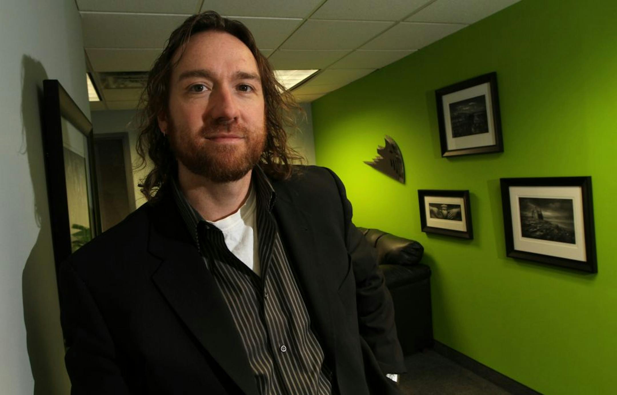 Darin Lynch, founder and CEO of Irish Titan, an e-commerce, app development and web design company based in Edina. Photographed on 1/23/13.