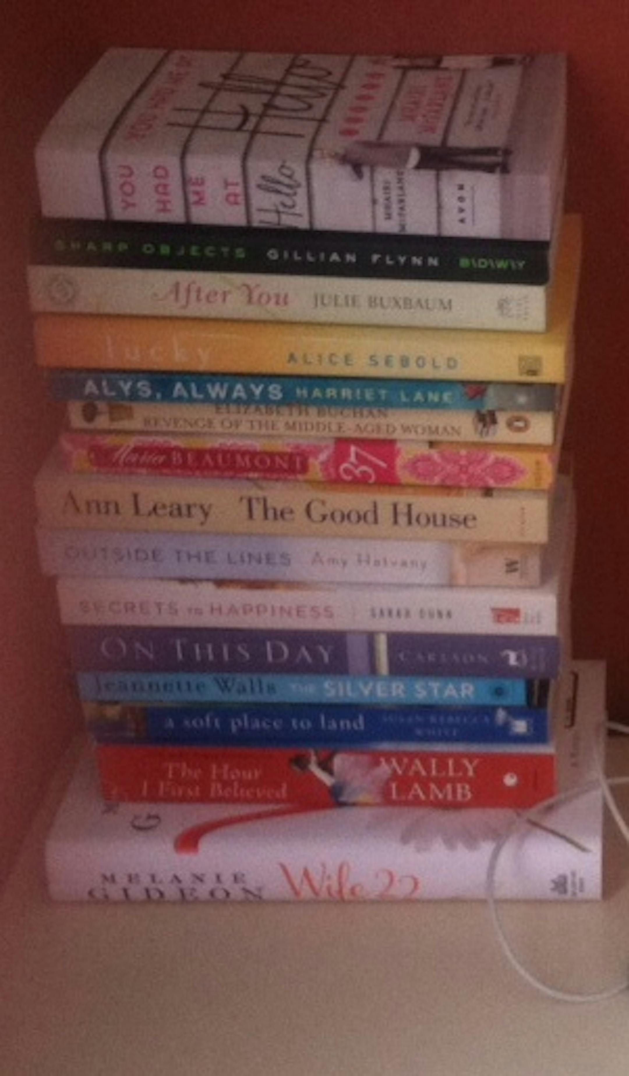 The TBR stack of Jill Gagner