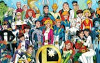 In all its incarnations, such as this one from the 1990s, the Legion of Super-Heroes has always had a huge cast.