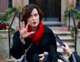 Minneapolis Mayor Betsy Hodges met with reporters outside the governor's mansion after a meeting with the local an national leadership of the NAACP an