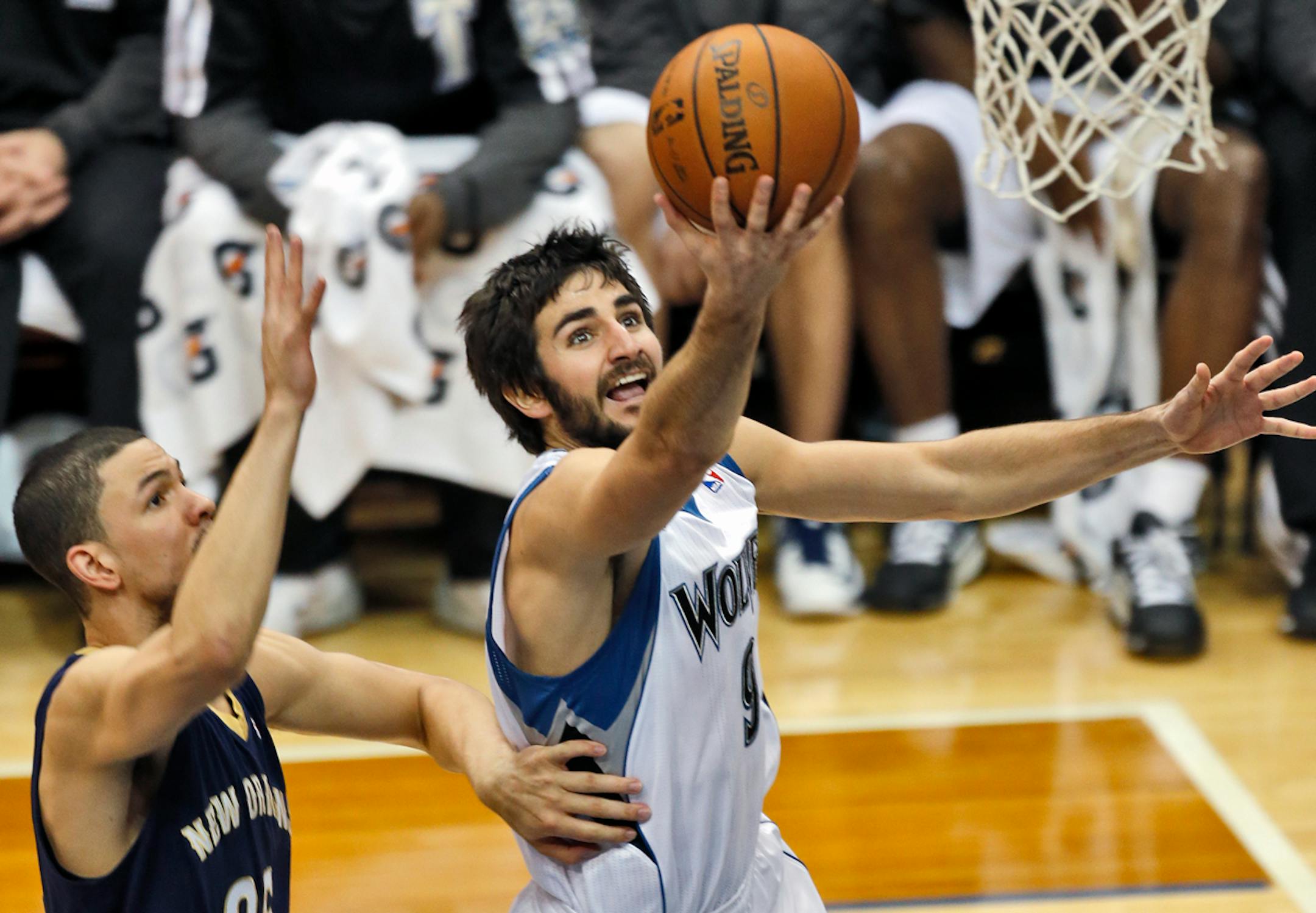 The Wolves' Ricky Rubio has struggled with his shooting, but Wolves boss Flip Saunders says to be patient with the 23-year-old point guard.