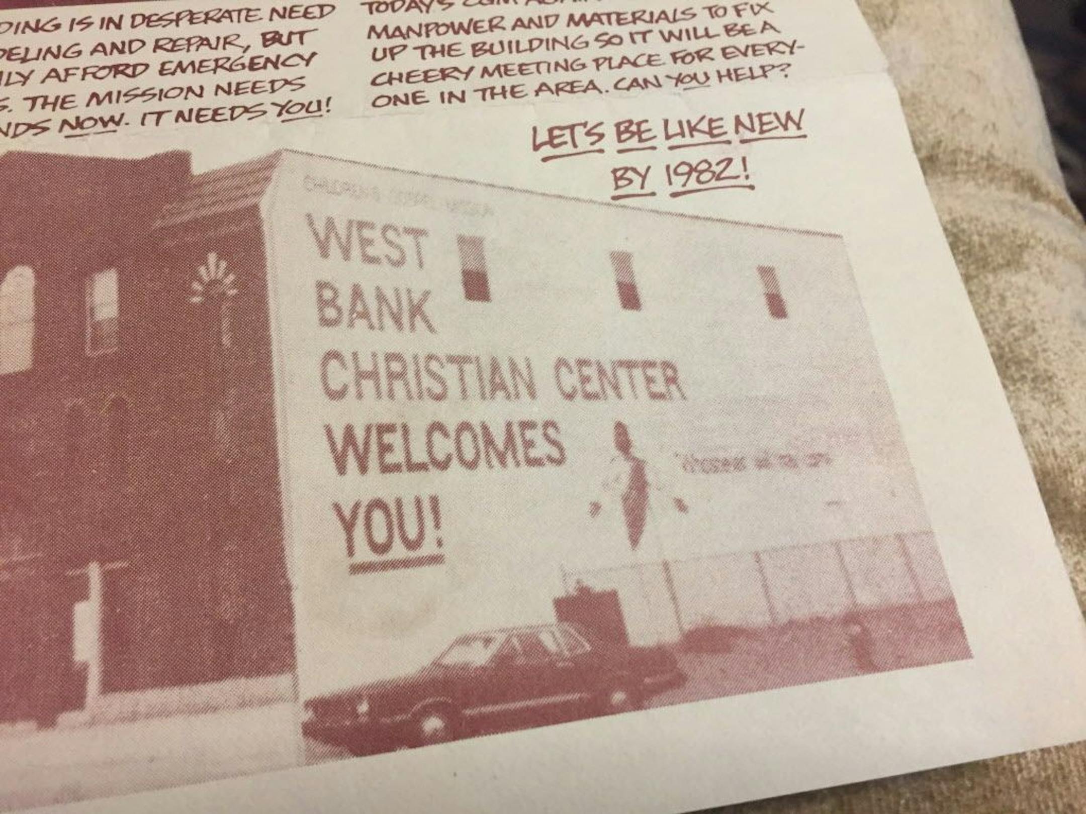 Children's Gospel Mission brochure from the early 1980s, with the previous version Jesus of Jesus.