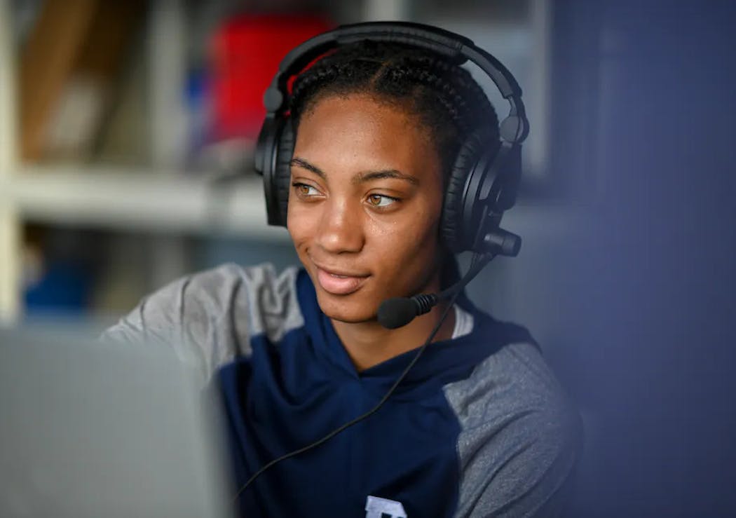 Mo’ne Davis is interning this summer with the DC Grays, a college summer baseball team.