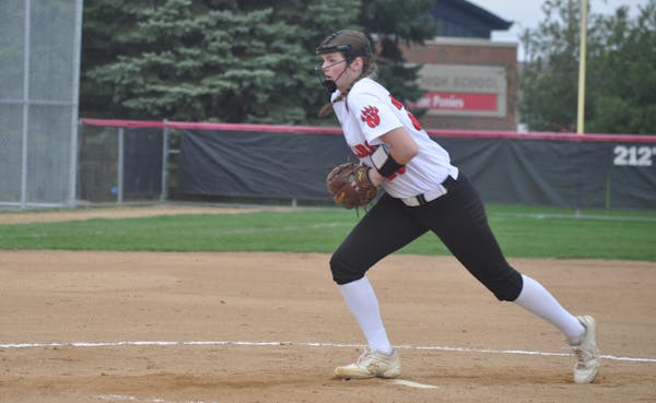 North St. Paul’s Madelyn Anthony has struck out more than one batter per inning and also driven in 40 runs this softball season.