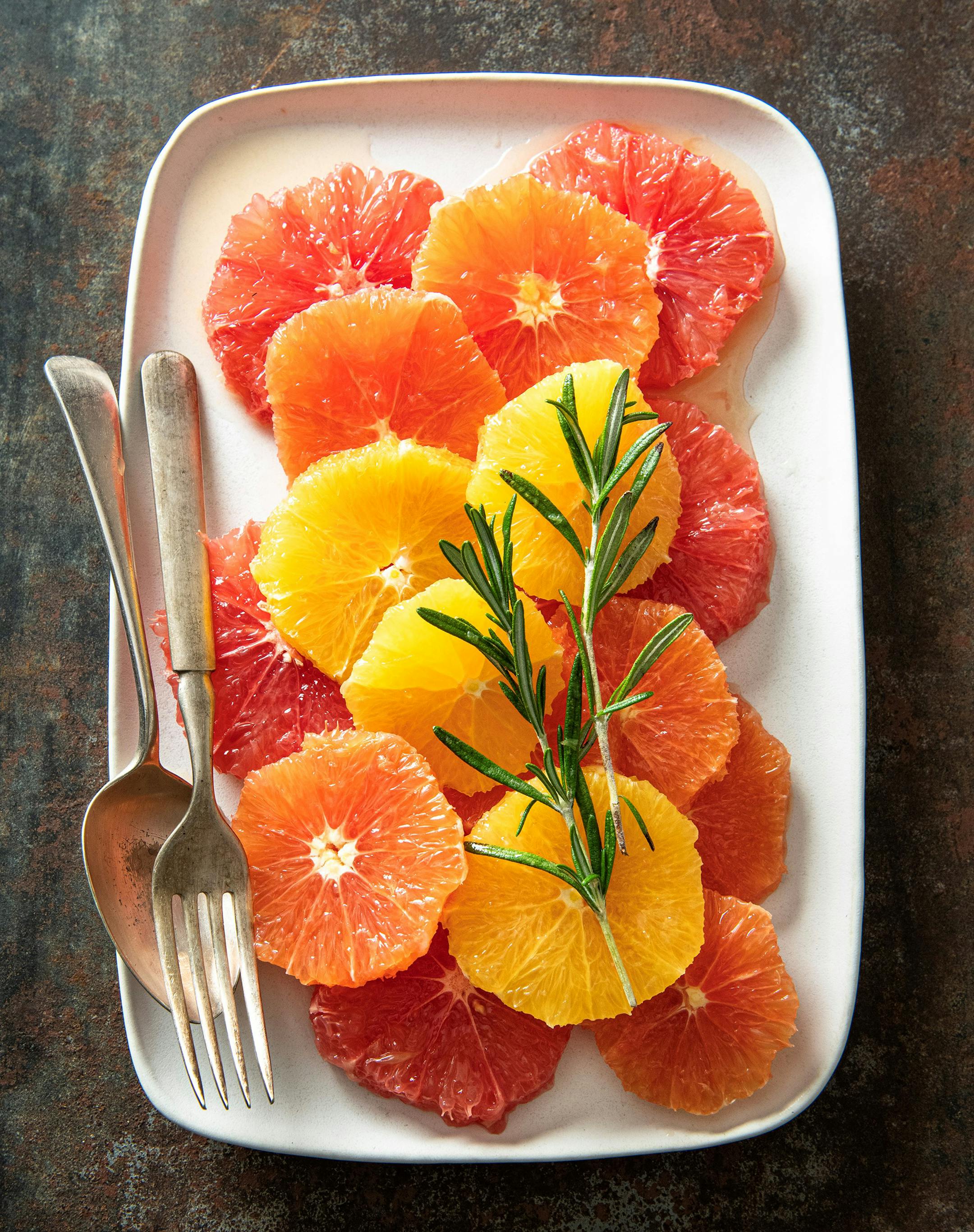 Rosemary, olive oil and prosecco combine to make an elegant citrus salad. Recipe by Beth Dooley, photo by Mette Nielsen, special to the Star Tribune