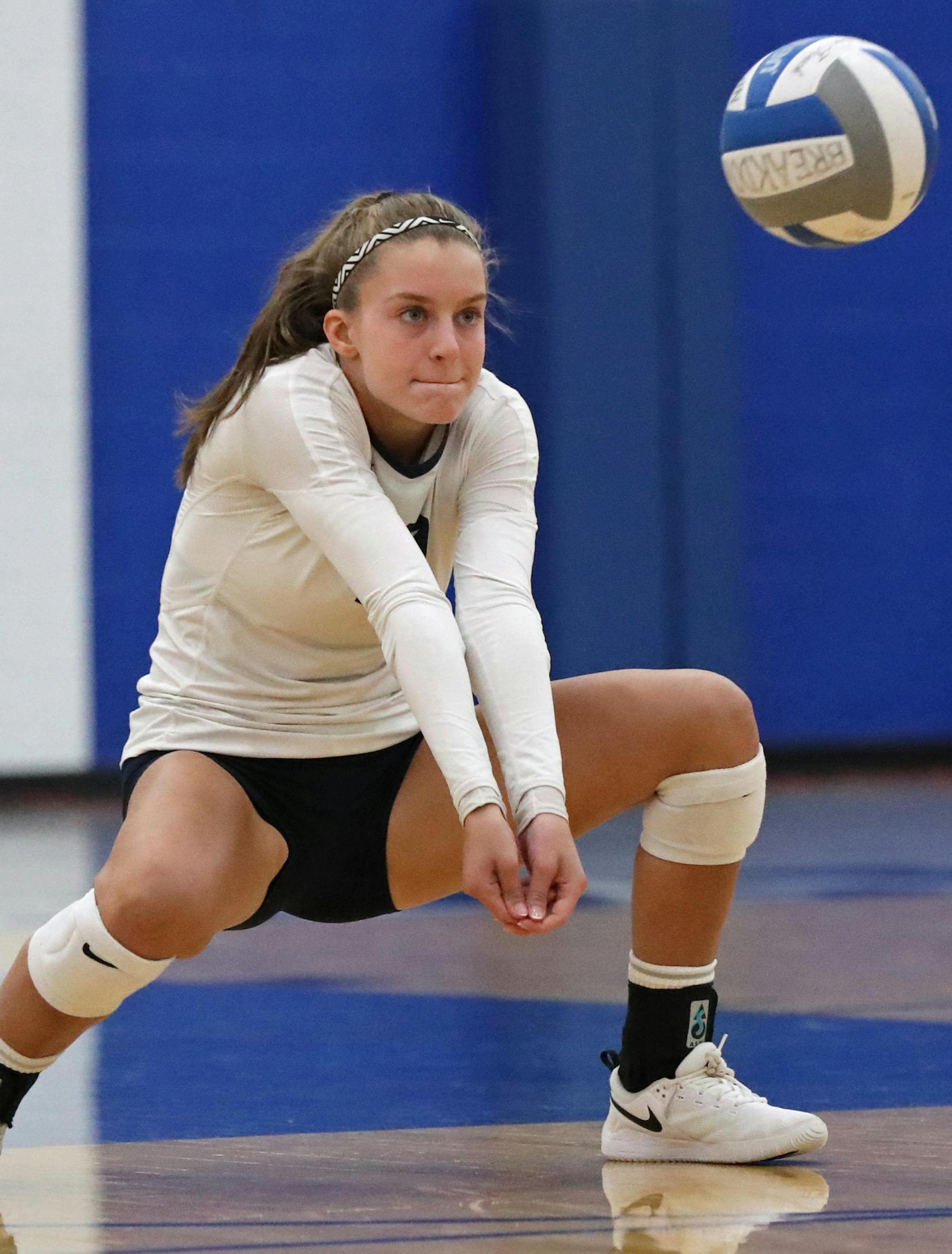 Rosemount defensive specialist Marissa Hinkle will attend UCLA after graduating in the spring. ] Shari L. Gross &#xef; shari.gross@startribune.com Breakdown Side Out tournament matches involving top metro volleyball players. Seeking action art of Christine Graf of Edina and Marissa Hinkle of Rosemount.