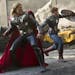 &#x201a;&#xc4;&#xfa;Marvel's The Avengers&#x201a;&#xc4;&#xf9; Thor (Chris Hemsworth) and Captain America (Chris Evans) join forces in &#x201a;&#xc4;&#