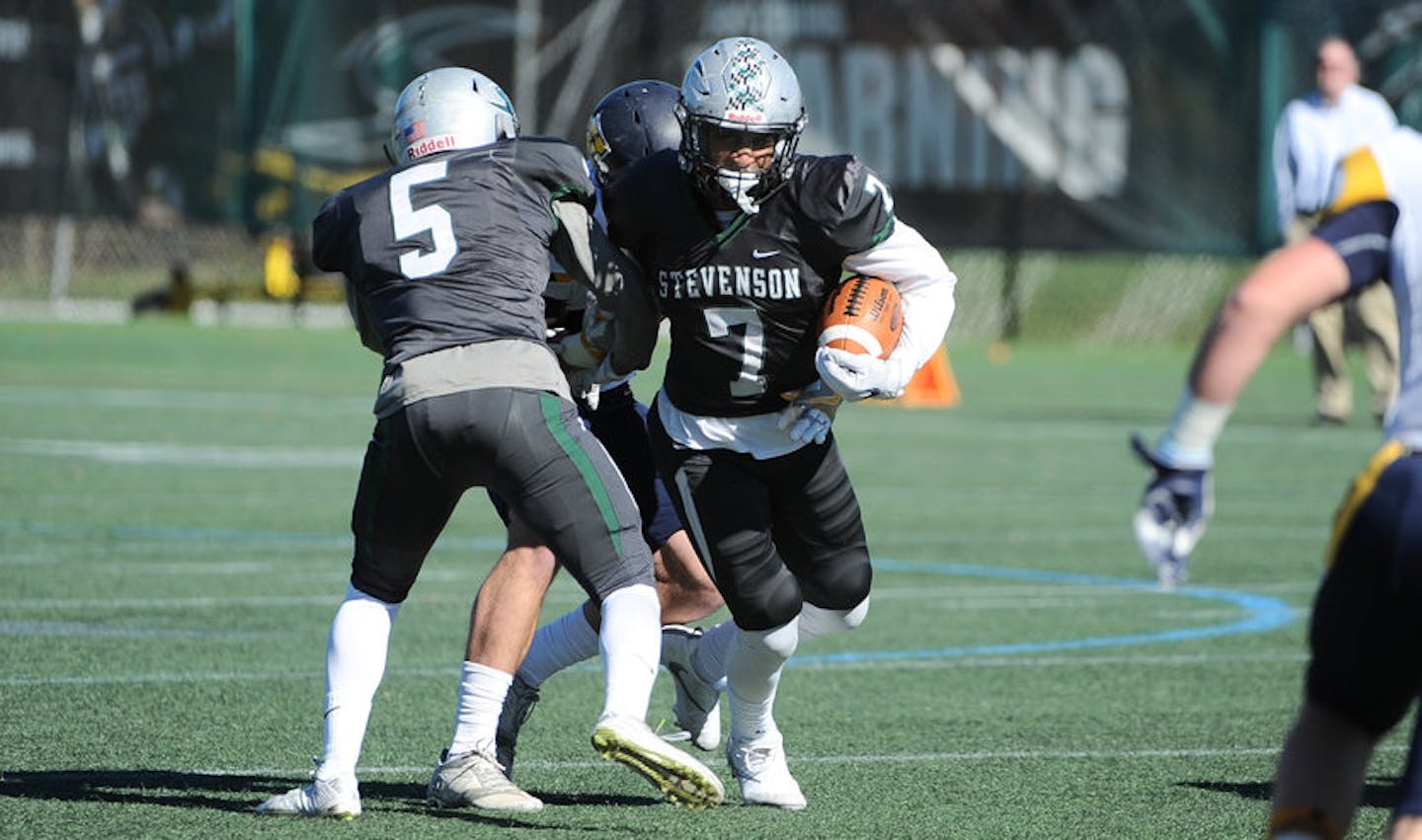 Stevenson University star Austin Tennessee is hoping to be one of the rare players to make the jump from Division III football to the NFL.,