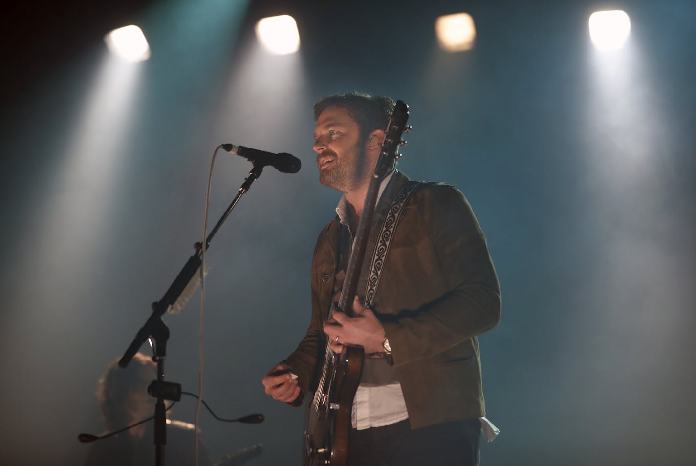 Caleb Followill is the lead singer of The Kings of Leon. They took over the Xcel Energy Center as the main attraction for the night.] Richard Tsong-Taatarii/Richard.tsong-taatarii@startribune.com