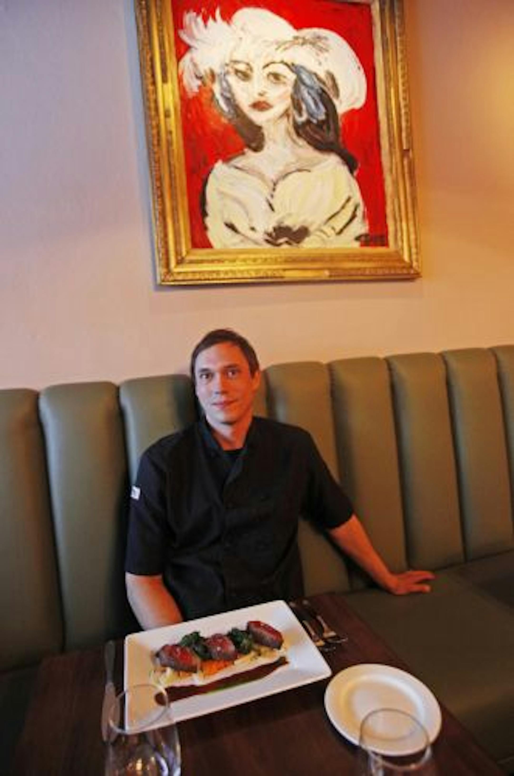 Chef Don Saunders, in the dining room of his new restaurant, In Season.
