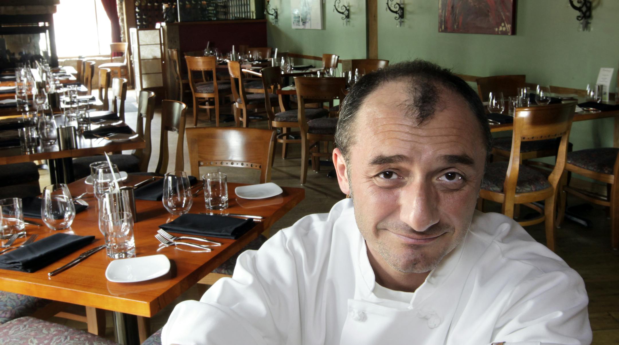 TOM WALLACE &#x2022; twallace@startribune.com Assignments #20018084A_ May 14, 2011_ SLUG: taste5005xx_ List of 50 things you need to know about for the annual taste 50 Taste section. _ IN THIS PHOTO:] Chef Patrick Atanalian in his Sanctuary restaurant. 903 Washington Av. S.bestmn2012 bestmn2012