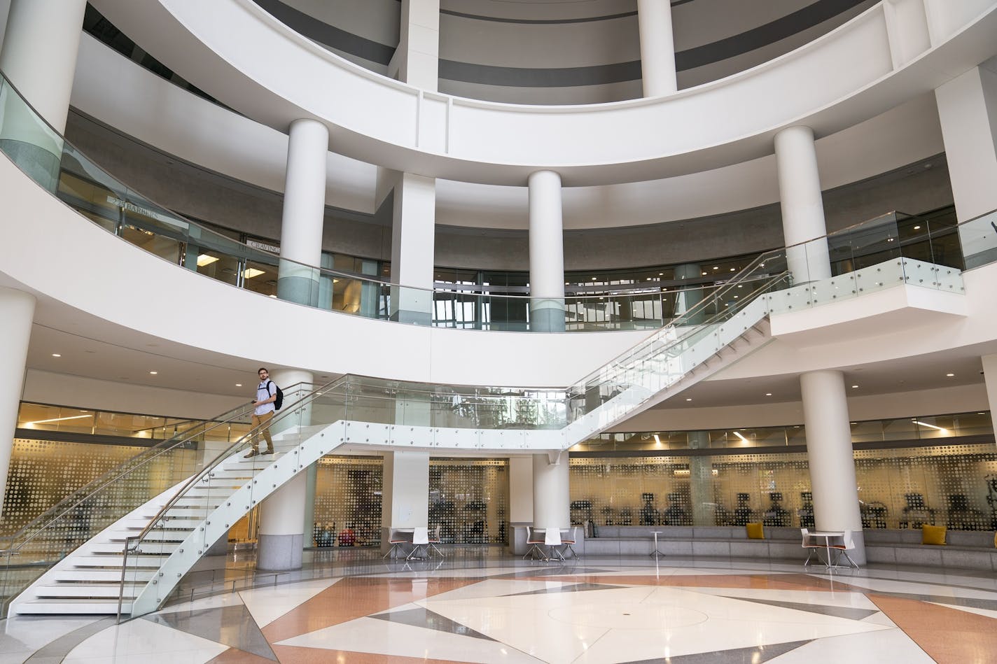 The atrium staircase at Capella Tower, June, 2019. ORG XMIT: MIN1906190850020174