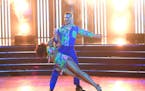 Daniel Durant and partner Britt Stewart danced a samba in Monday’s semifinals of “Dancing with the Stars.” 