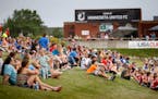Fans watched a soccer game between Centennial Soccer Club and Lakes United Futbol Club on Thursday evening at the National Sports Center in Blaine. ] 