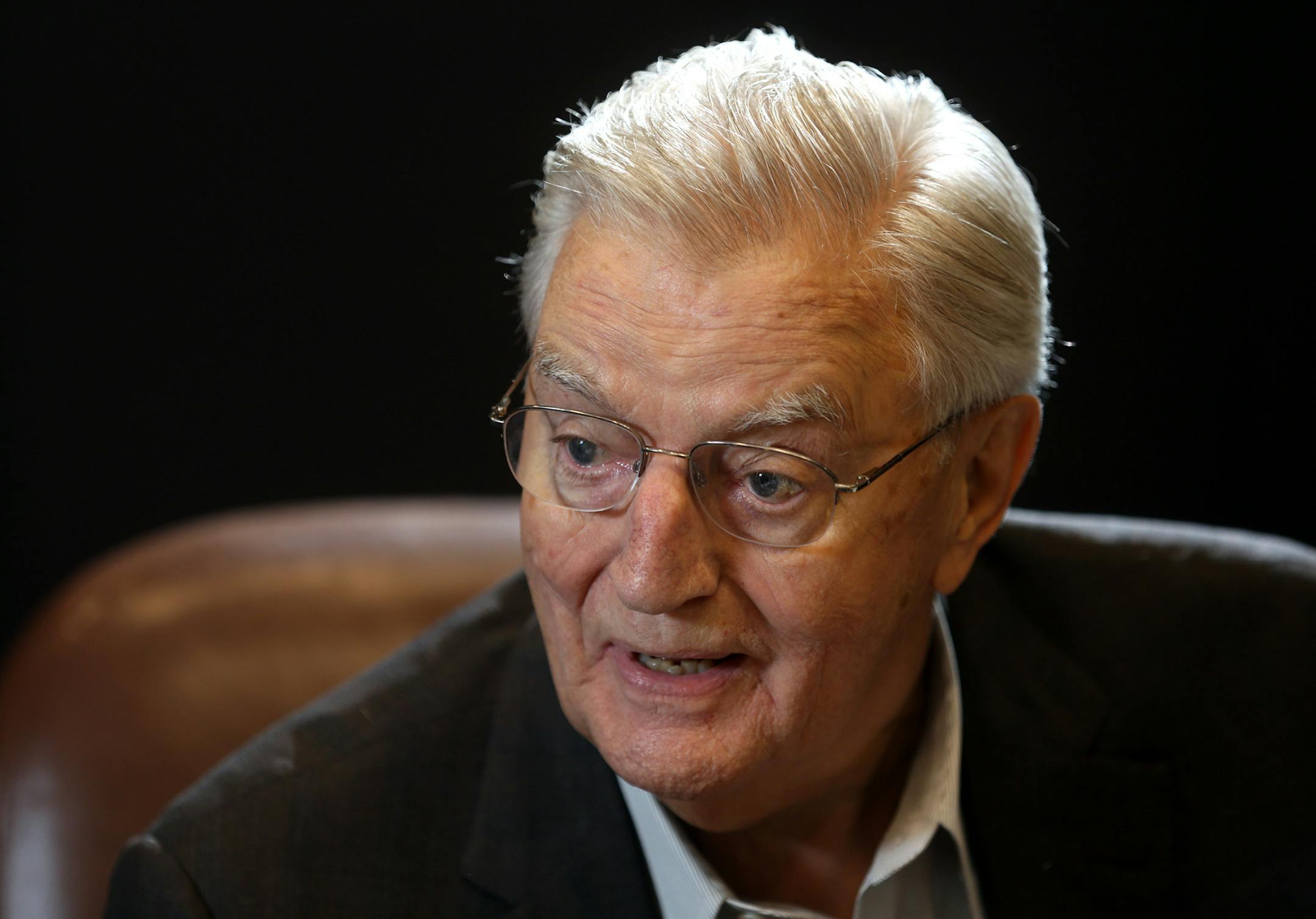 Former vice president Walter Mondale. ] JIM GEHRZ ‚Ä¢ jgehrz@startribune.com / Minneapolis, MN / August 22, 2014 / 11:30 AM / BACKGROUND INFORMATION: On the 50th anniversary of the famous confrontation between the civil rights movement and the Democratic Party at the 1964 Democratic National Convention, in which Walter Mondale and Hubert Humphrey played pivotal roles, Mondale talks about the historic compromise he crafted that saved Humphrey and Johnson's bacon, but infuriated t