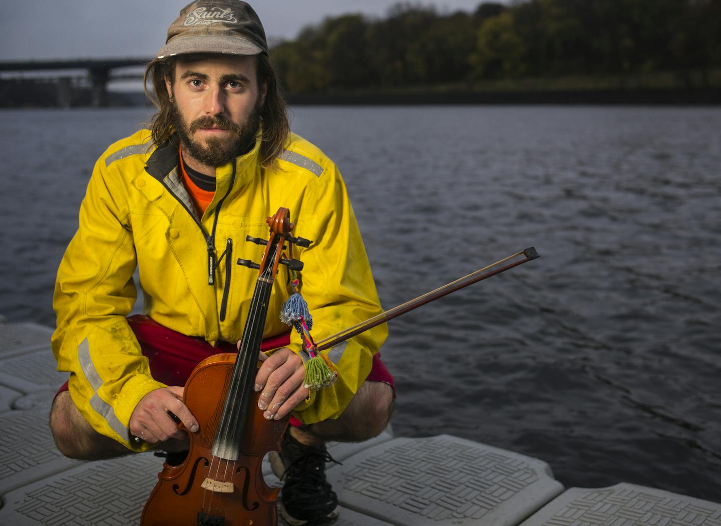 Andrew Seiss is about to embark on a South America canoe solo trip on the Amazon after walking around the world with his violin.]Richard Tsong-Taatarii/rtsong-taatarii@startribune.com