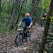 Chad McDonald rides the mountain bike trails of Willow River State Park in Hudson.
