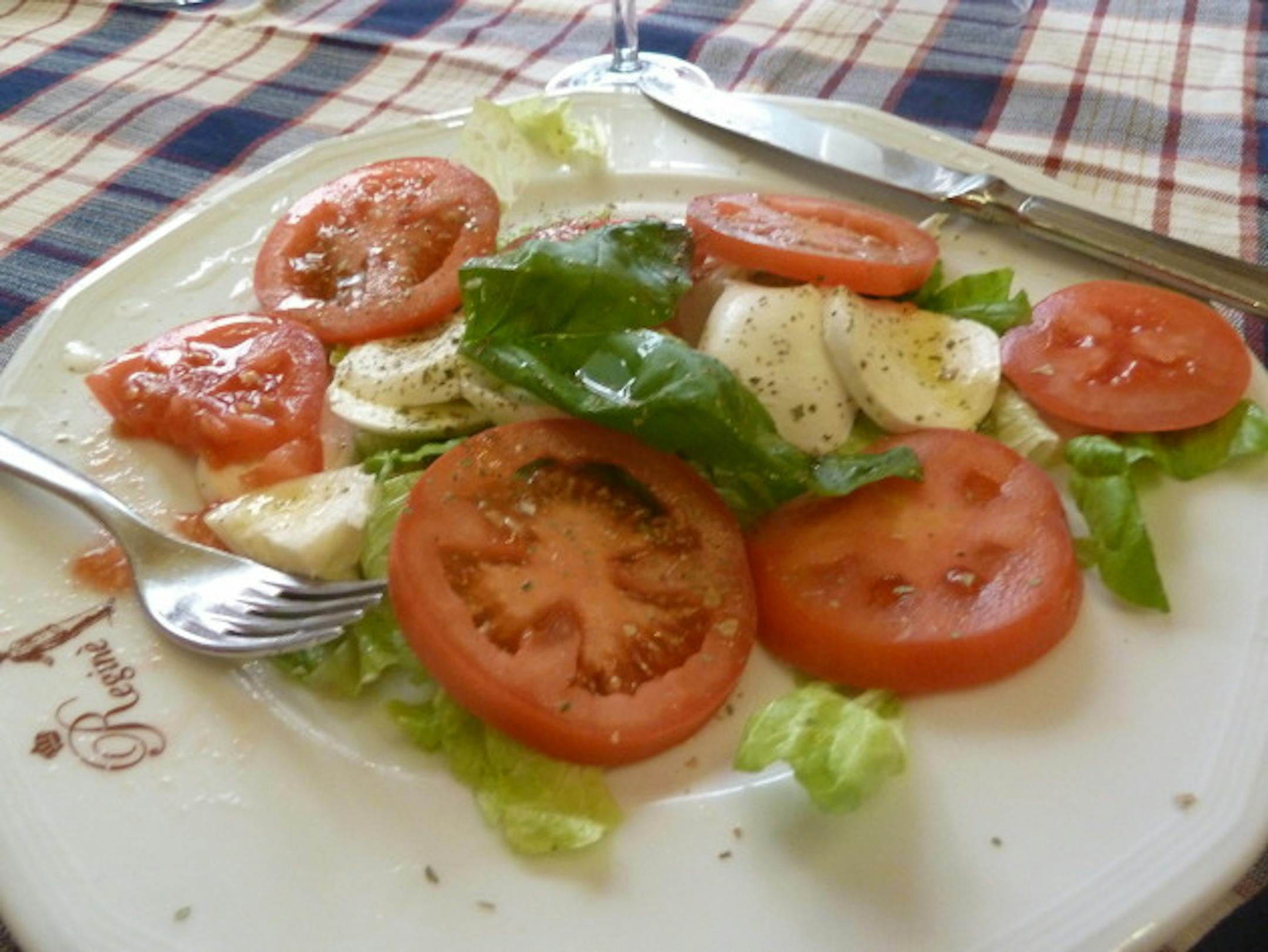 That caprese salad- the stuff dreams are made of.