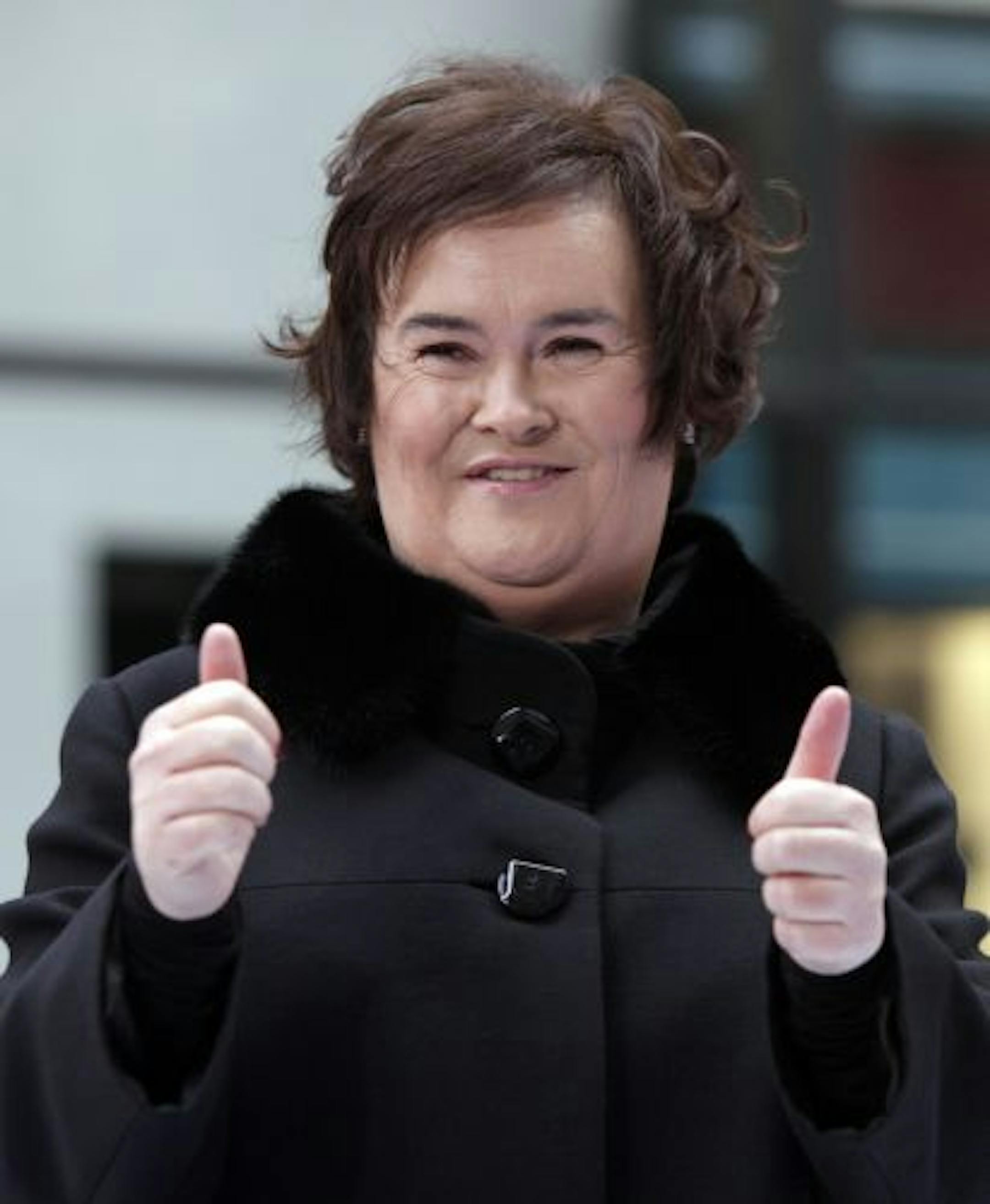 Susan Boyle appears on the NBC "Today" television program in New York Monday, Nov. 23, 2009.