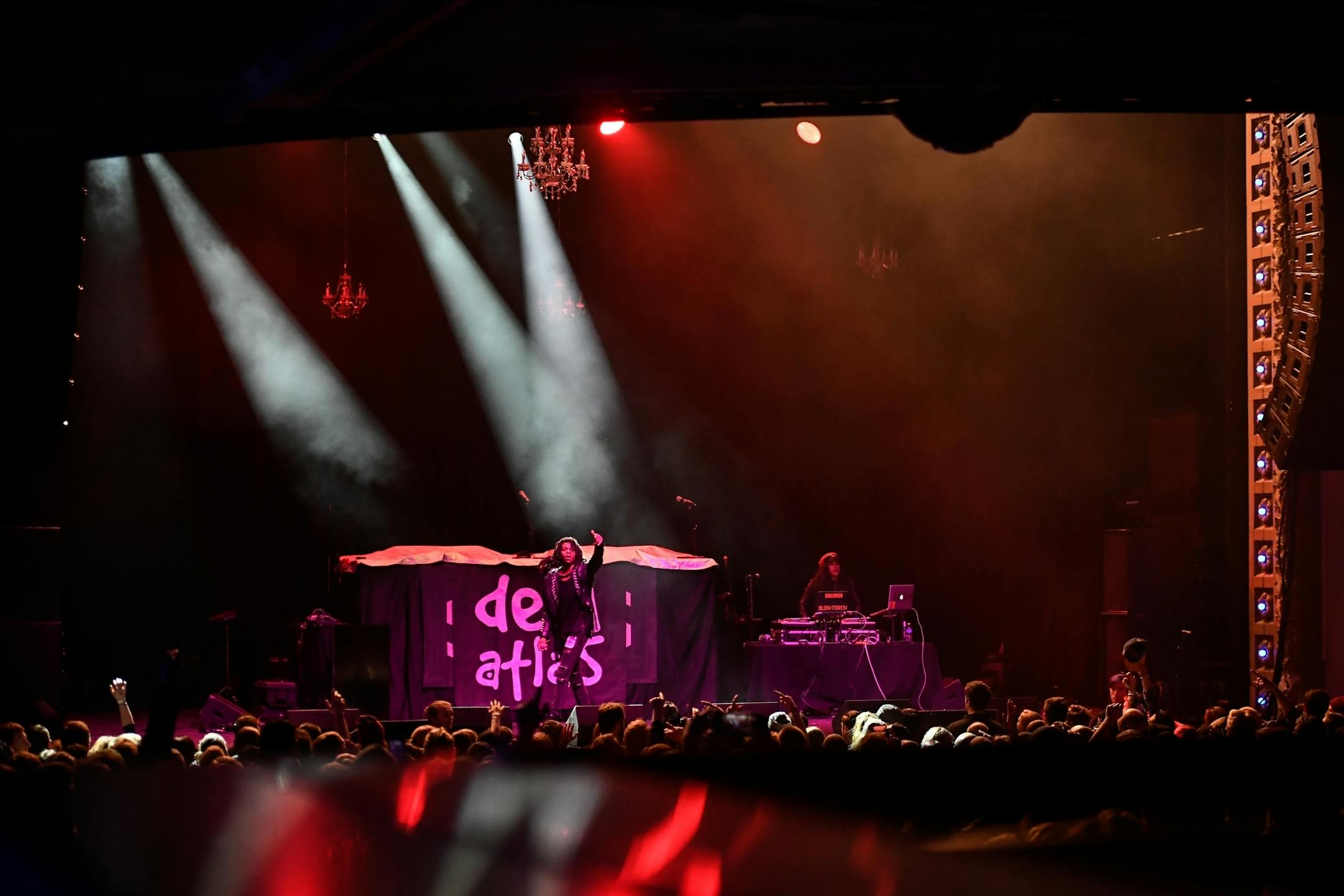 Dem Atlas performed at Saturday night's grand opening show at the Palace Theatre.