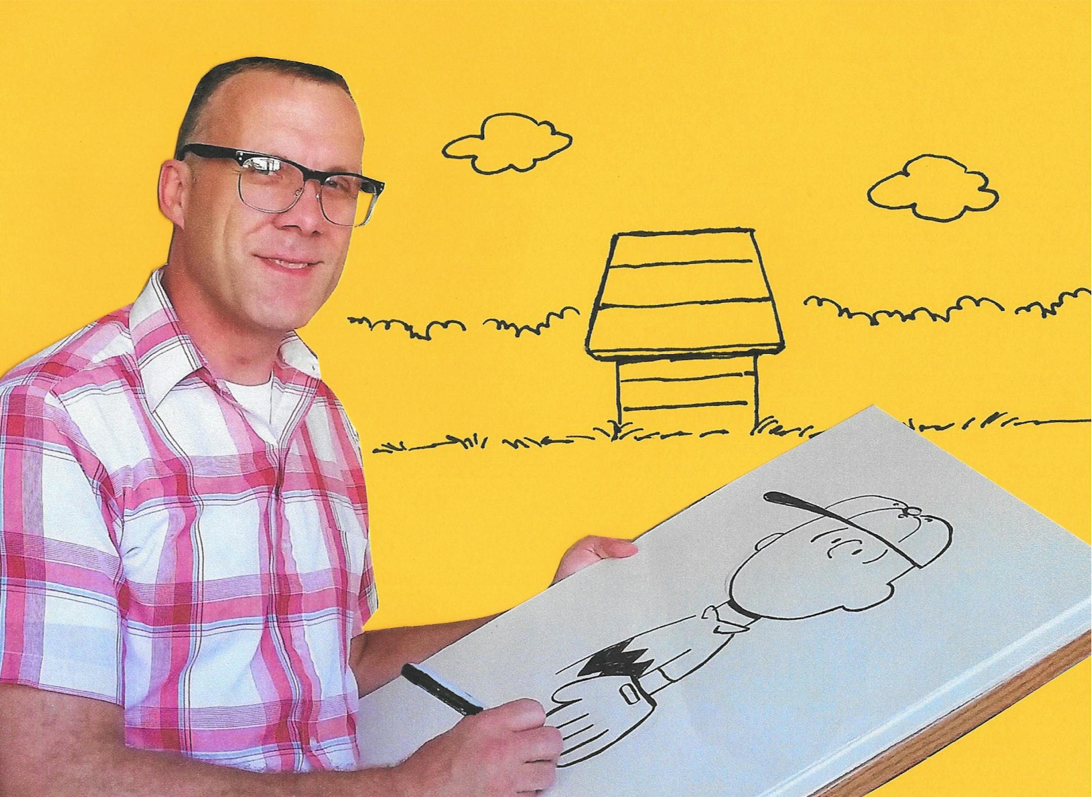 Pictured: Brad Erickson, in "The Life of Charles Schulz presented by History Comes to Life