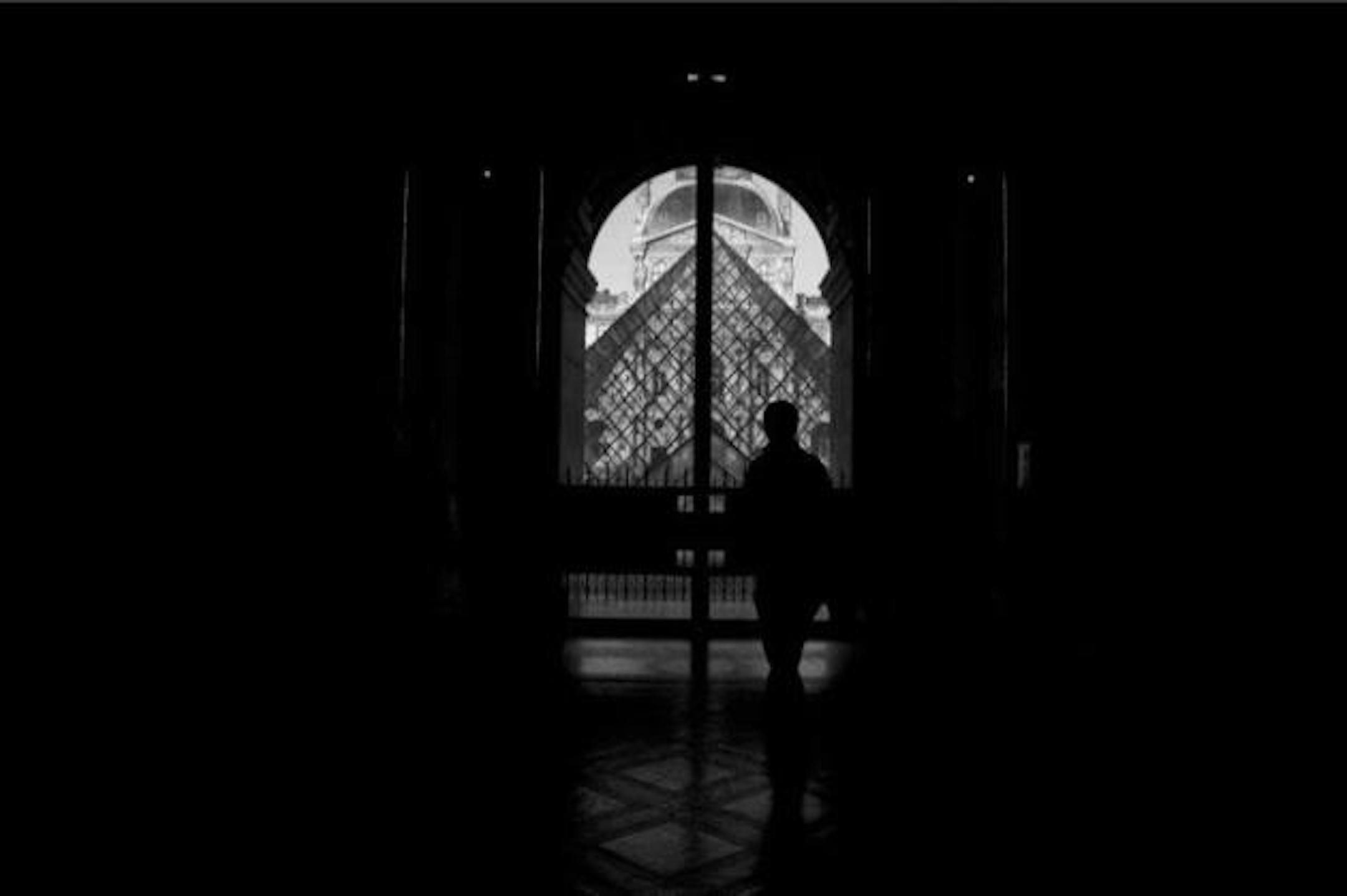The Glass Pyramid in front of the Louvre. [photo credit: Bridget McQuillan]
