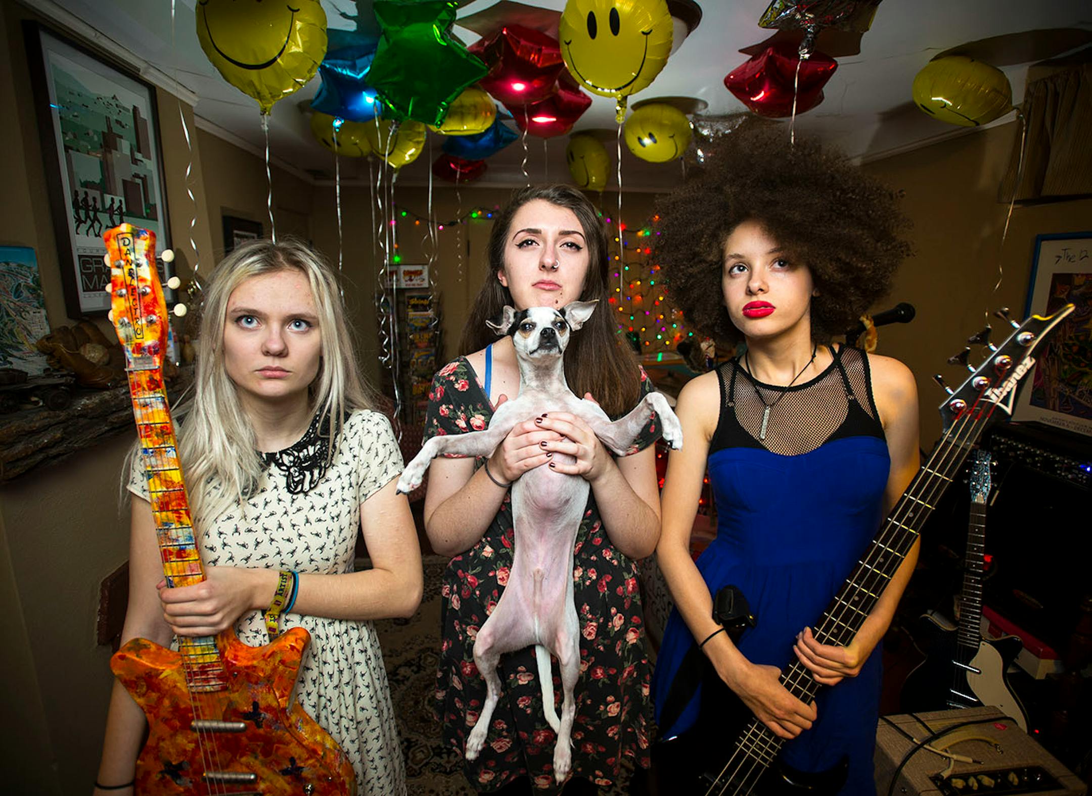 From left, Emily Schoonover, Danielle Cusak and Bella Dawson -- collectively known as Bruise Violet -- two high-profile gigs at First Avenue.