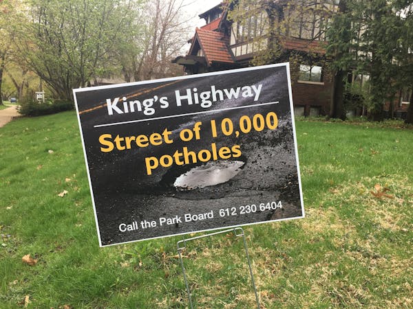 Residents have taken to the streets to push the Park Board to repave potholes in King's Highway.