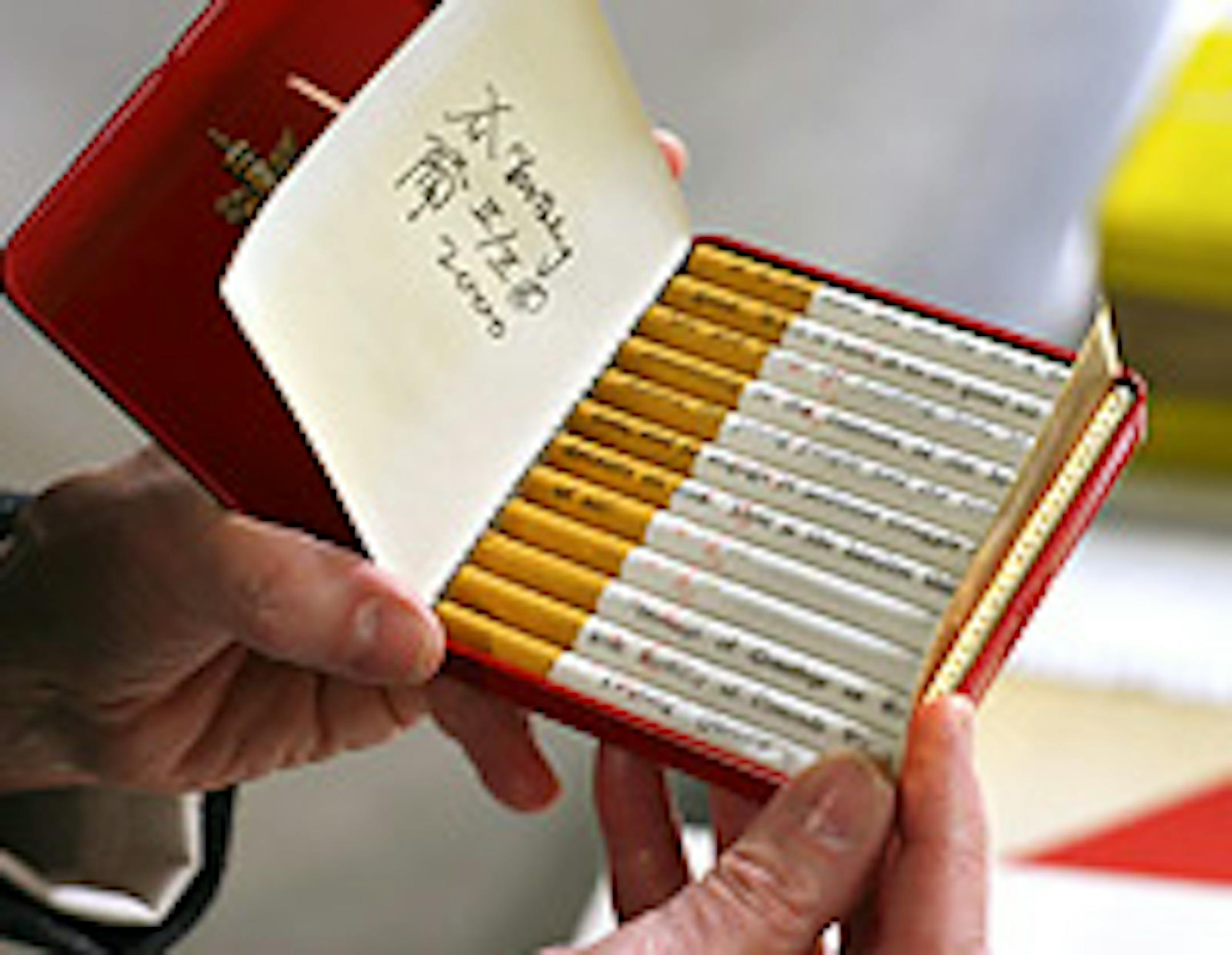 Xu Bing's Chairman Mao-referencing "Red Book."