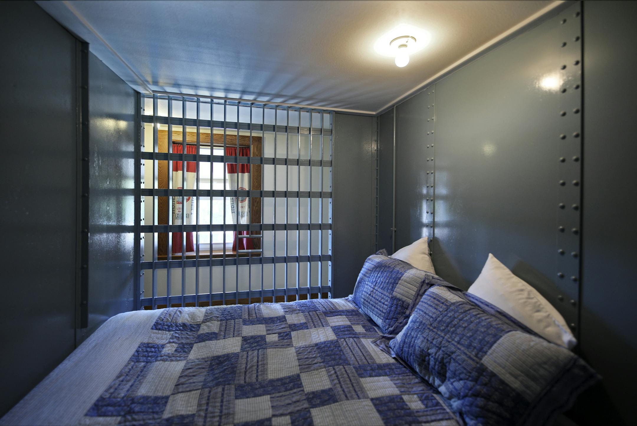 State Secret on the Jailhouse Inn, a jail-turned-B&B that features a "cellblock suite." The historic building, which was operated as a jail until 1972, is now a 12-room inn, in Preston, Minn., pop. 1,305. The new owner is also sheriff! Thomas Kaase and his wife Dorle. ] BRIAN PETERSON ï brian.peterson@startribune.com
Preston, MN 10/16/2018