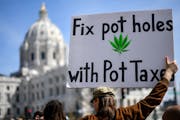 About 125 people attended a Cannabis Awareness Day demonstration in St. Paul Friday.