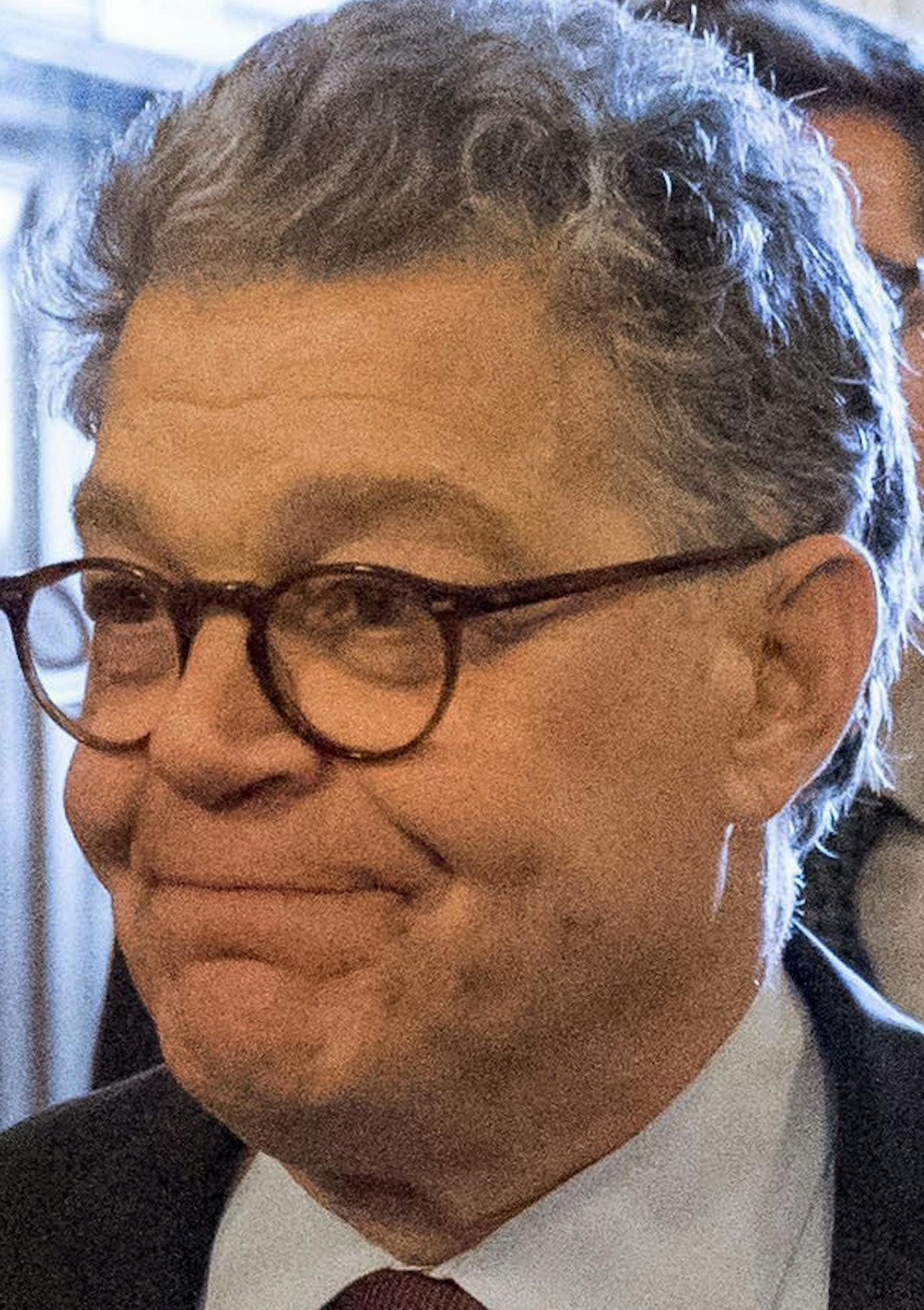 FILE - In this Thursday Dec. 21, 2017 file photo Sen. Al Franken, D-Minn., leaves a luncheon at the Capitol in Washington. Two of Minnesota's most famous people, Al Franken and Garrison Keillor, saw their legacies derailed as sexual misconduct scandals swept the political and entertainment worlds. Franken's resignation from the Senate, scheduled to take effect Jan. 2, is one of Minnesota's top stories in 2017. (AP Photo/Andrew Harnik, File)