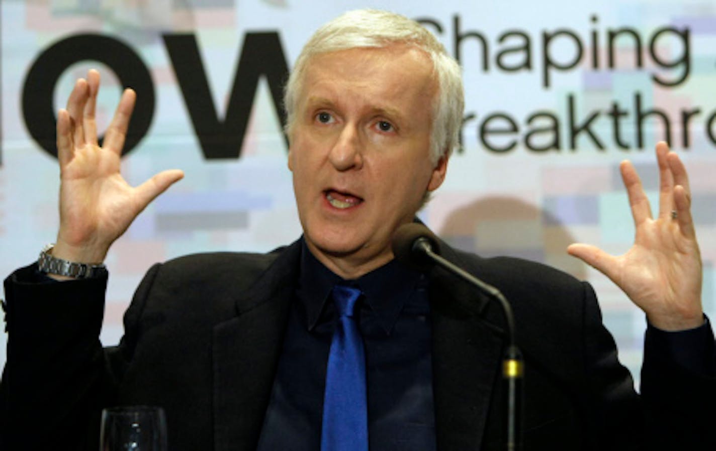 James Cameron: Describing his next big idea, or his ego? Photo: AP