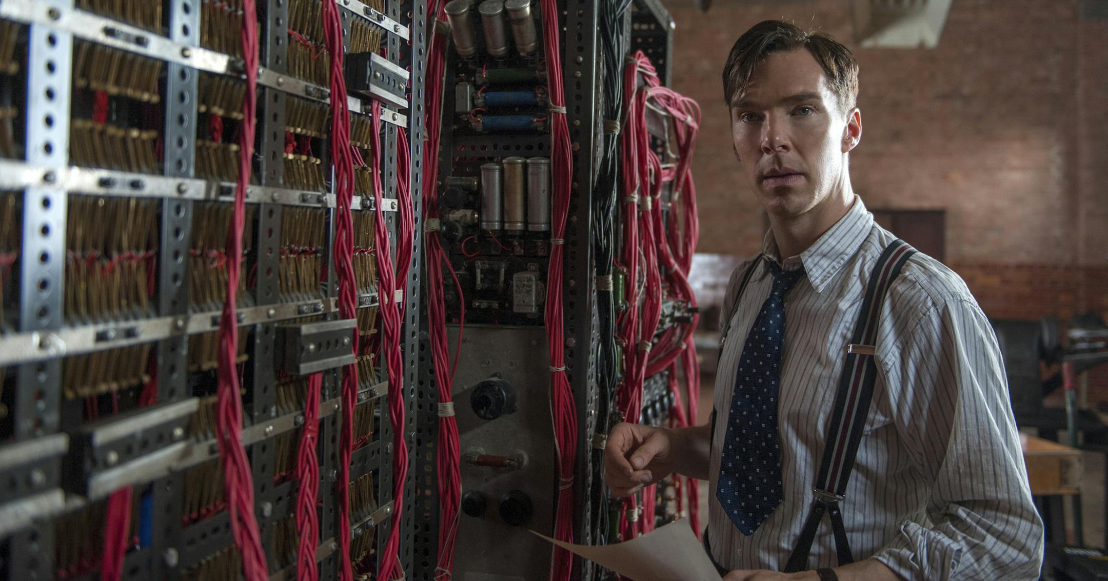 In this image released by The Weinstein Company, Benedict Cumberbatch appears in a scene from "The Imitation Game." (AP Photo/The Weinstein Company, Jack English)