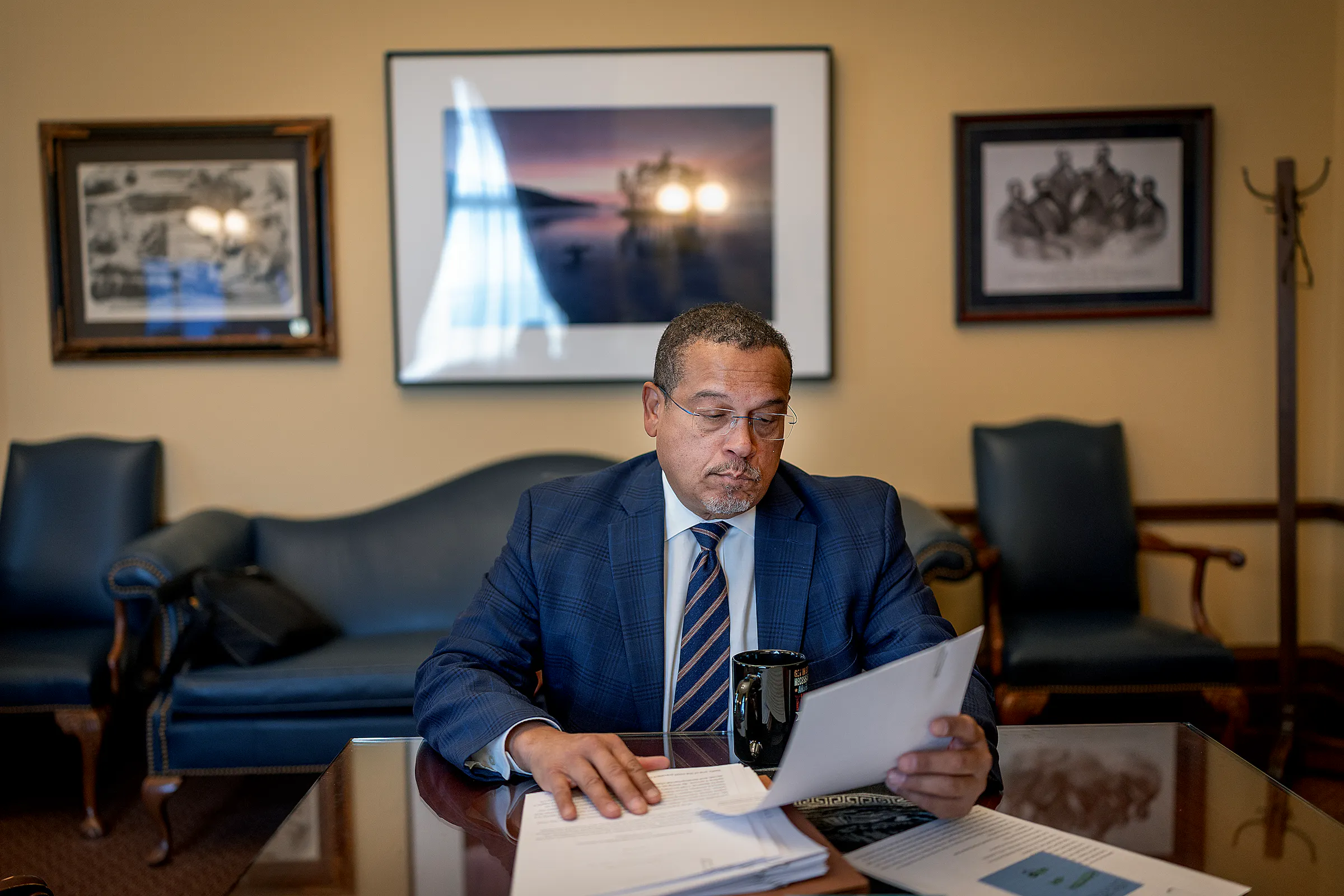 Suing Trump is at the center of Keith Ellison’s re-election campaign