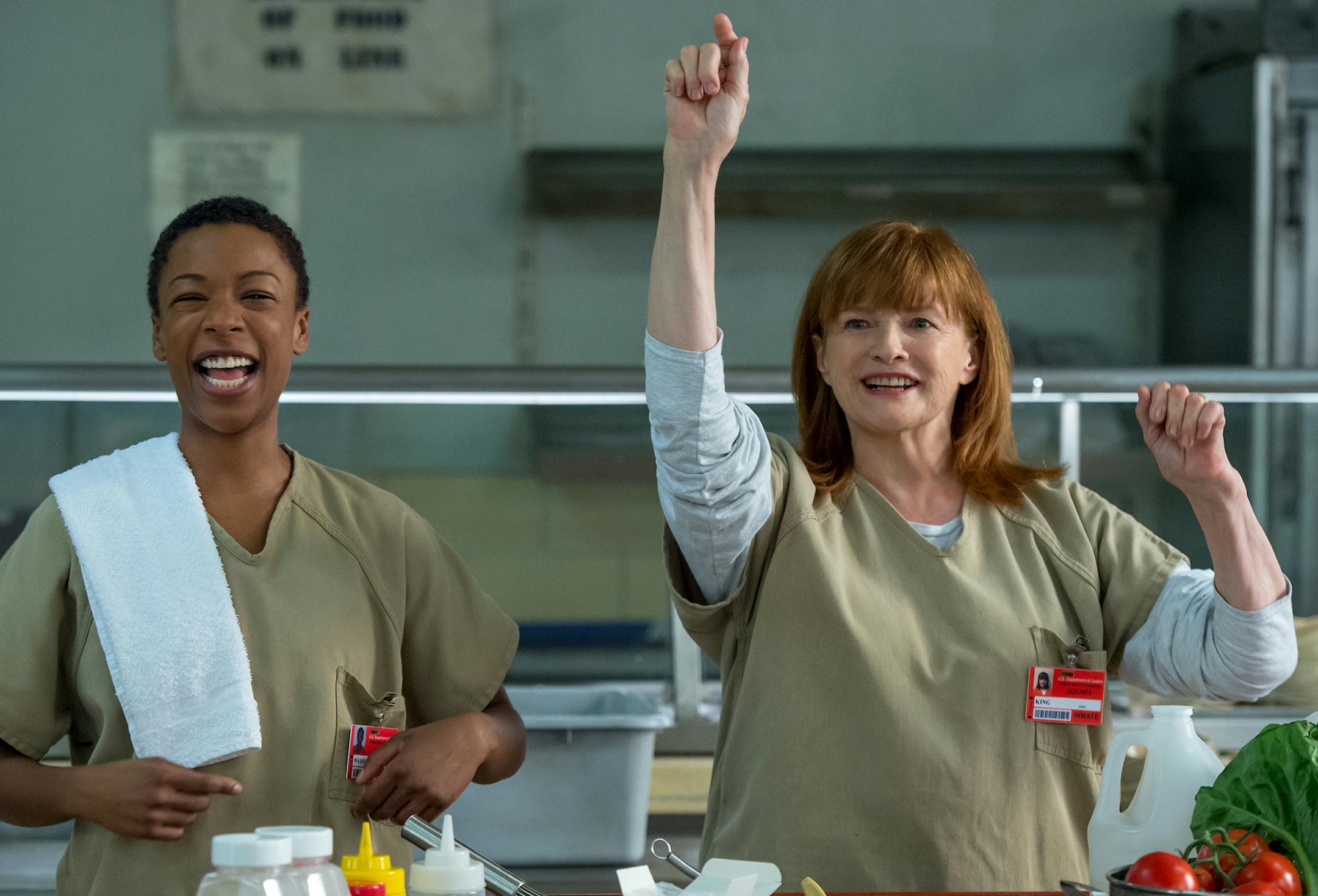 Samira Wiley and Blair Brown star in a Season 4 episode of "Orange Is the New Black."