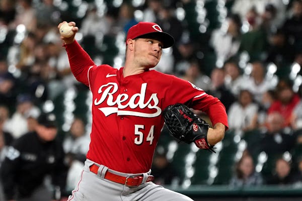 The Twins sent their No. 1 draft choice from last season for veteran starting pitcher Sonny Gray, who pitched for the Reds in 2021 and has been with t