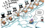 Sack cartoon: The march of winter