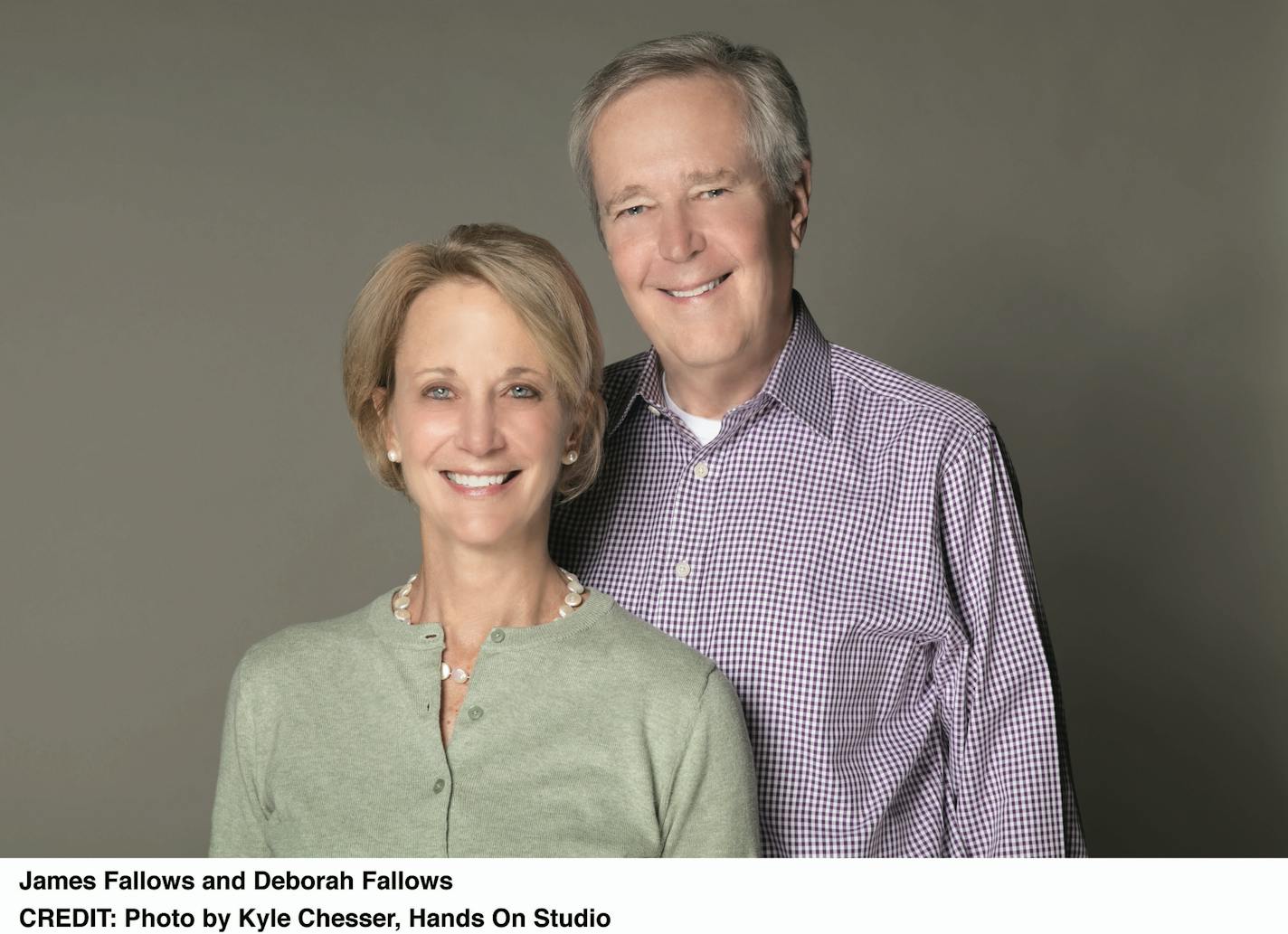 James and Deborah Fallows Photo by Kyle Chesser, Hands On Studio