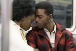 KiKi Layne as Tish and Stephan James as Fonny star in Barry Jenkins' IF BEALE STREET COULD TALK, an Annapurna Pictures release.