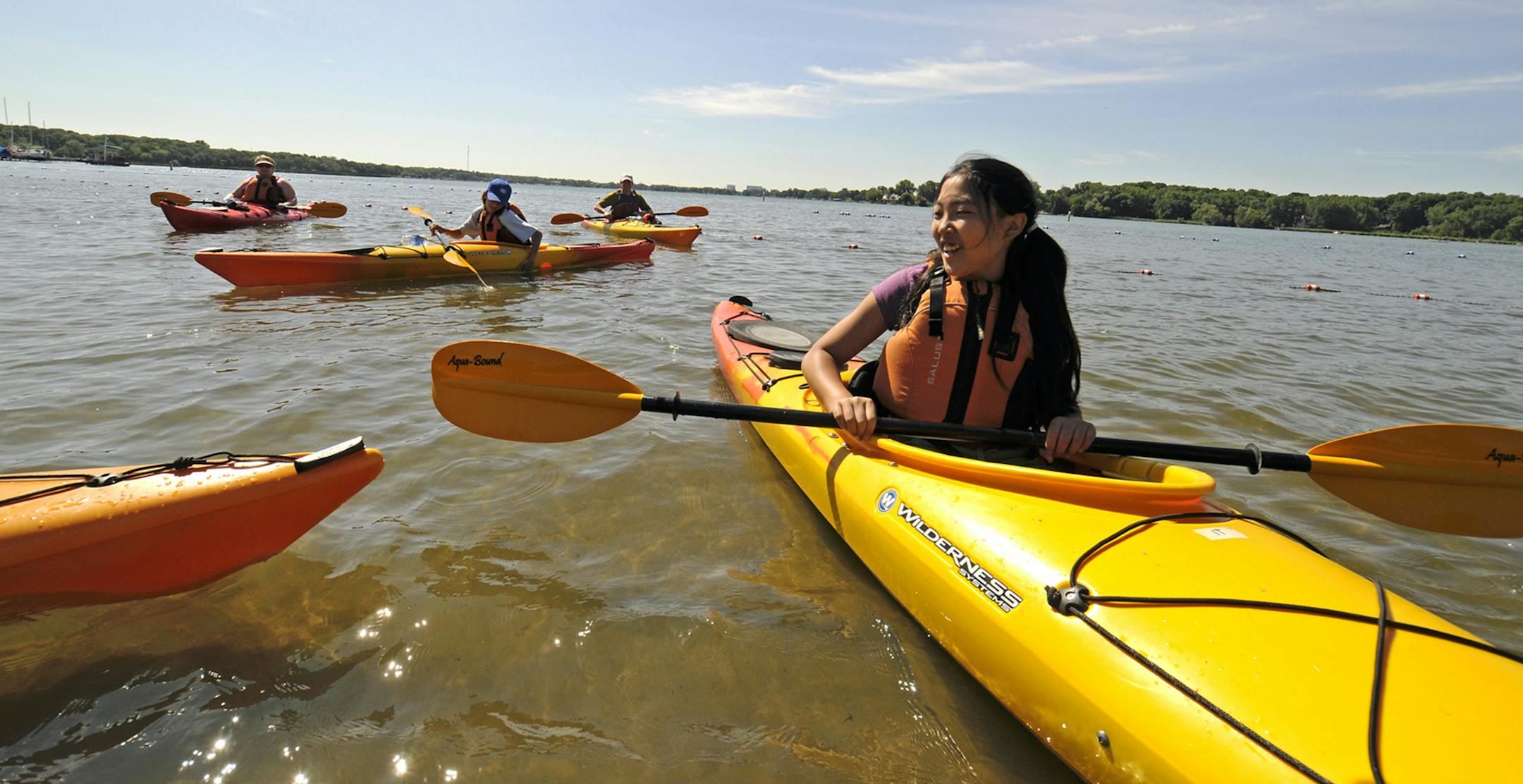 Kayaking at a Three Rivers Park District Midsummer Festival. Three Rivers Park District/Derek J. Dickinson