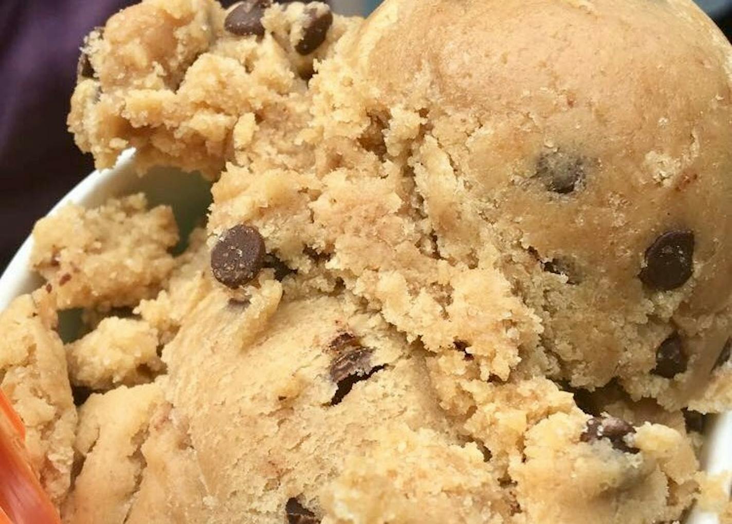 Cookie dough from the new food truck Dough Dough.