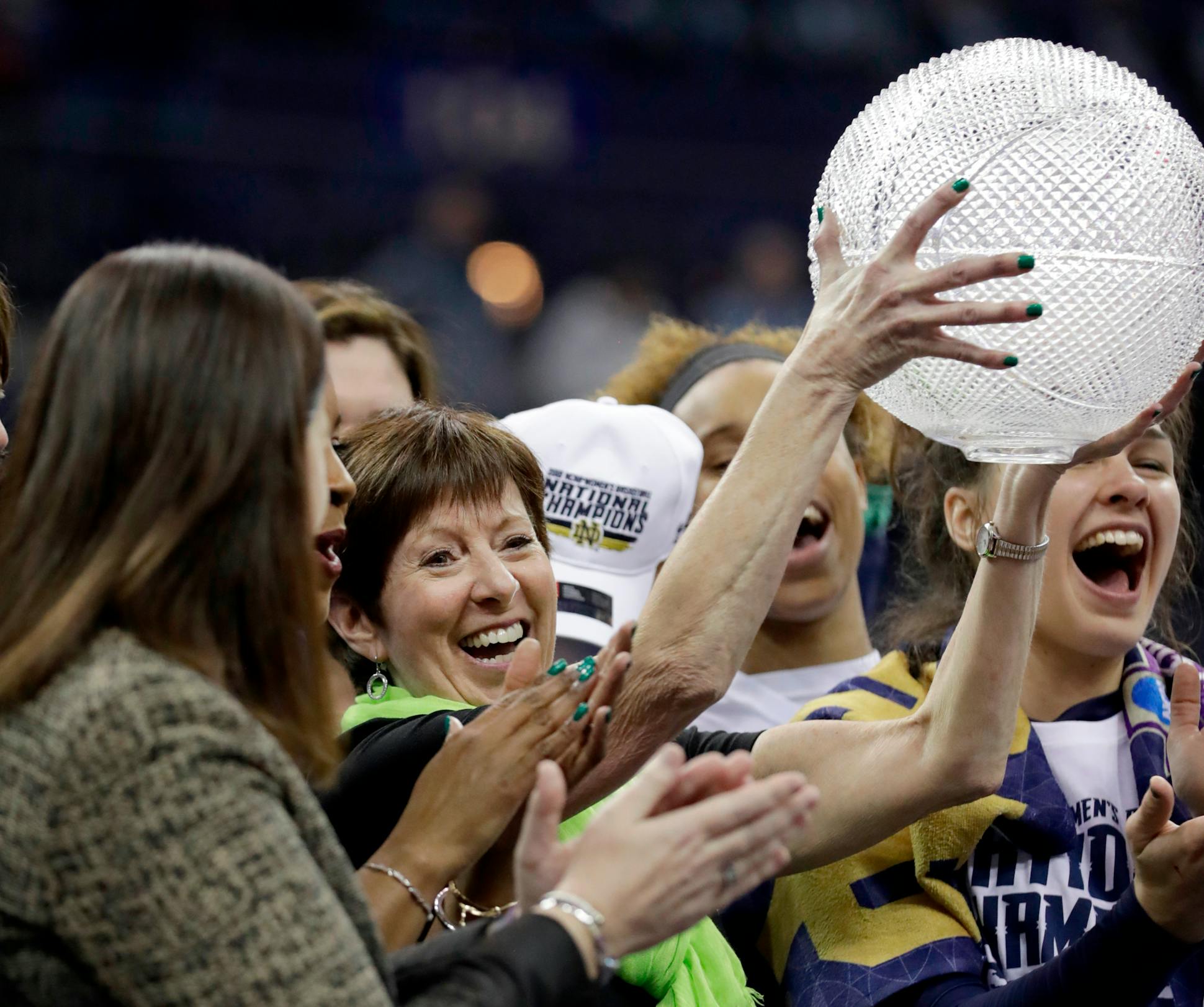 Coach Muffet McGraw and Notre Dame won the national championship in 2018.